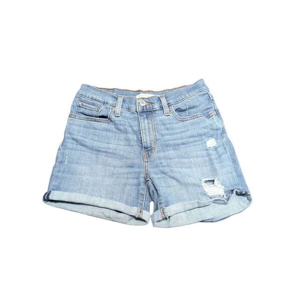 Levi's Medium Wash Mid Length Shorts Women's 27 - Picture 1 of 4